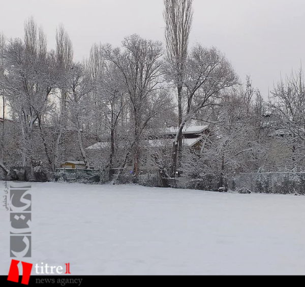 برف پاییزی در شهرستان طالقان