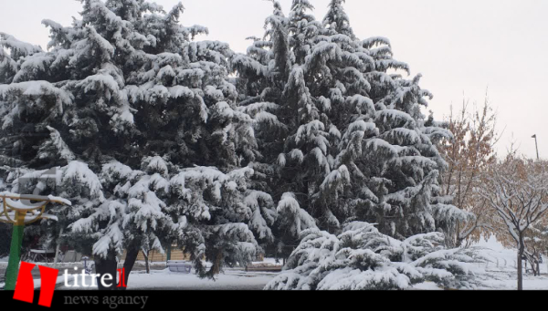 برف پاییزی در شهرستان طالقان