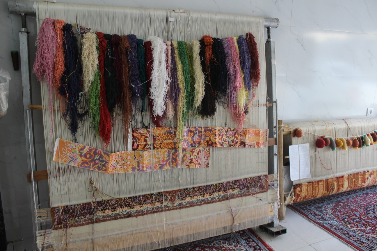 کارگاه تولید فرش دستبافت در ساوجبلاغ آغاز به کار کرد + فیلم و تصویر