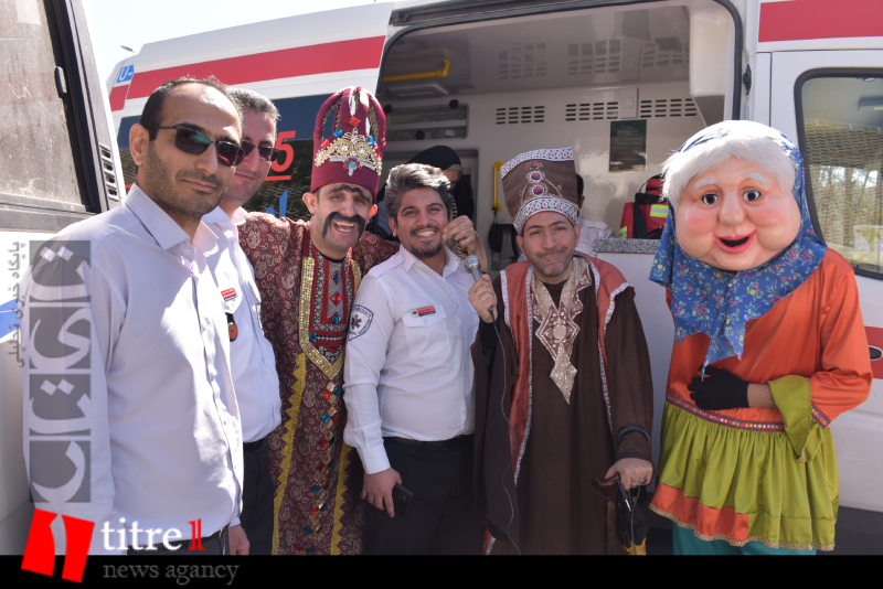 ایستگاه‌های نوروزی خدمات سفر البرز میزبان کاروان شادی شدند
