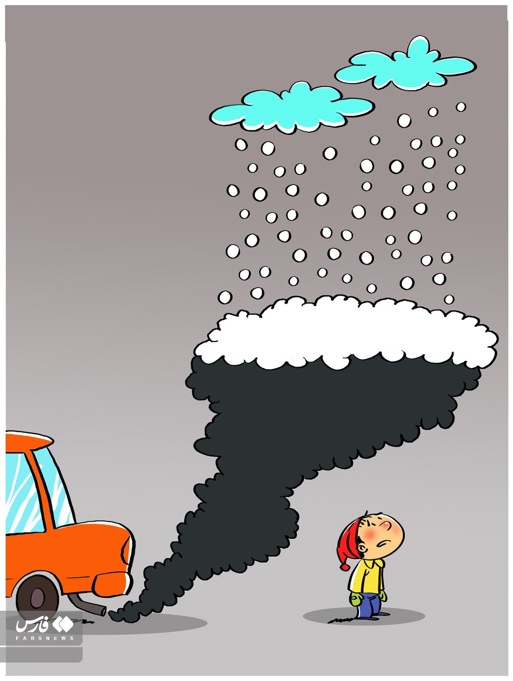 کاریکاتور/ راهکار برای تمیز شدن هوای تهران