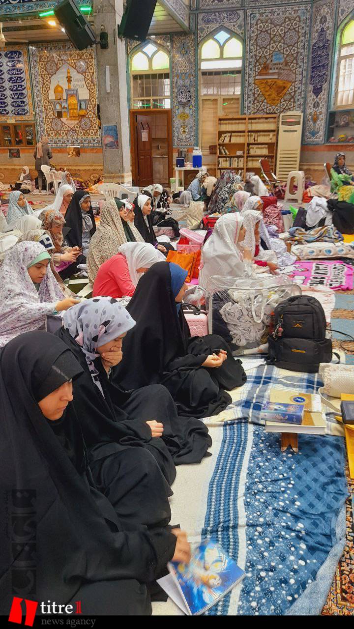 اعتکاف دختران در مسجد ۱۴ معصوم کرج