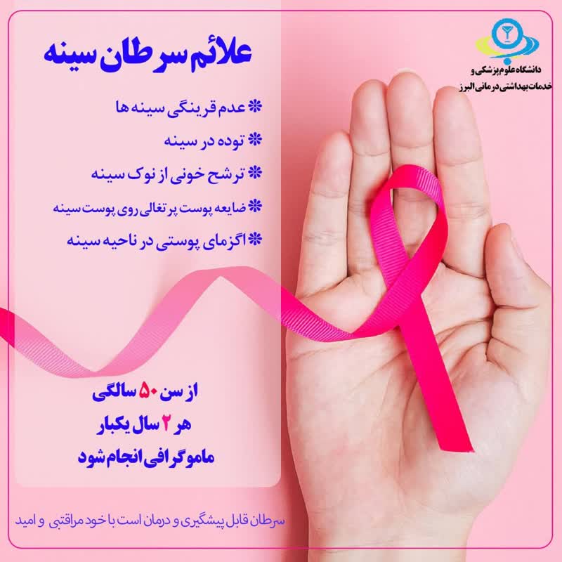 غربالگری سرطان سینه در البرز انجام می‌شود