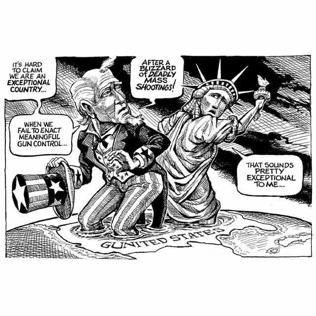 کاریکاتور/ وضعیت اسلحه در آمریکا