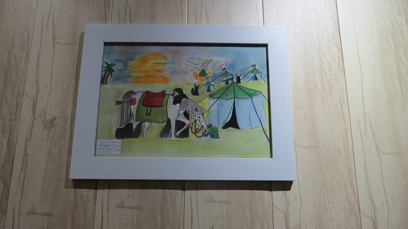 نمایشگاه نقاشی «عزیزم حسین» در کرج برگزار شد +تصاویر