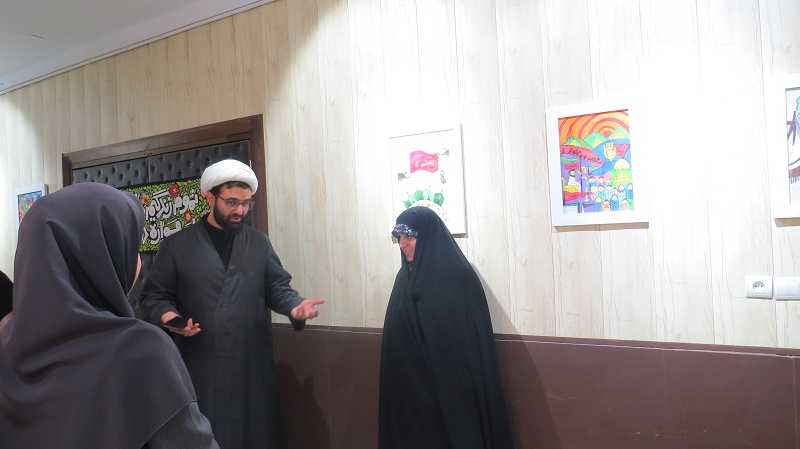 نمایشگاه نقاشی «عزیزم حسین» در کرج برگزار شد +تصاویر