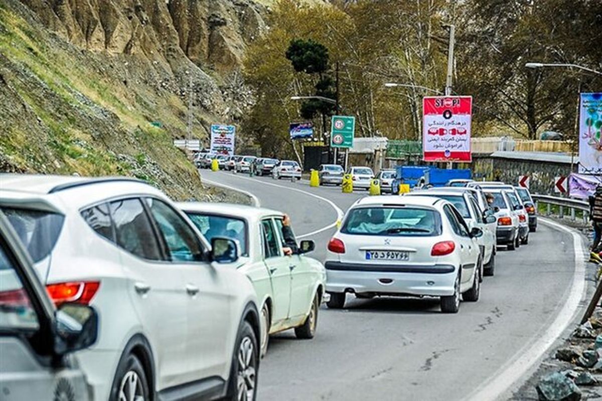 اجرای محدودیت ترافیکی در جاده چالوس
