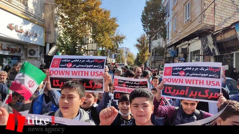 حماسه حضور مردم نظرآباد در راهپیمایی حمایت از غزه