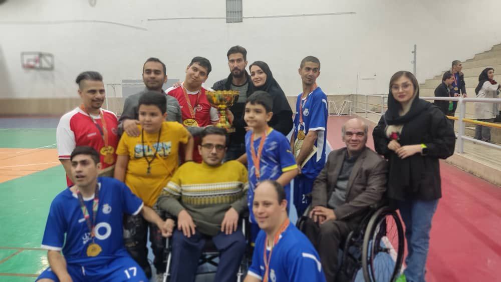 مسابقه فوتسال معلولان در کرج برگزار شد