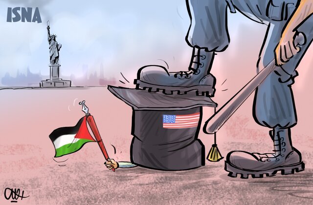 کاریکاتور/ مهد آزادی بیان