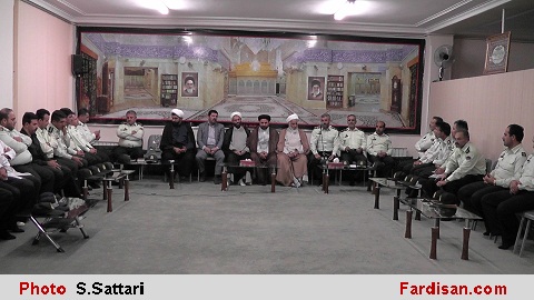 مراسم تجلیل از فرماندهان نیروی انتظامی شهرستان فردیس