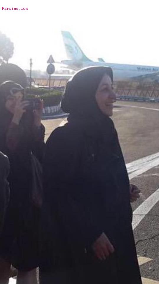عکس همسر جواد ظریف در فرودگاه