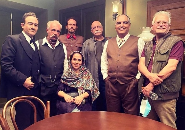 بزرگان سینمای ایران سر صحنه سریال خاتون + عکس