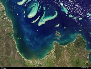 خلیج پرنس شارلوت در استرالیا از منظر ماهواره لندست 8